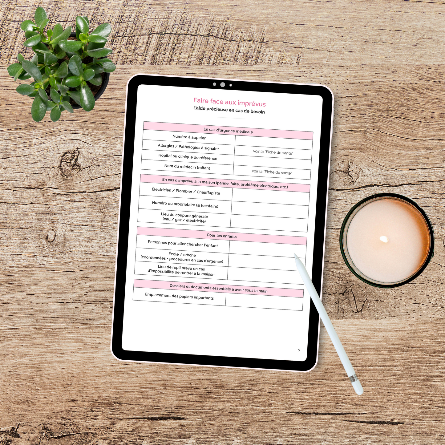 Mes Repères du Quotidien – PDF organisation familiale pratique