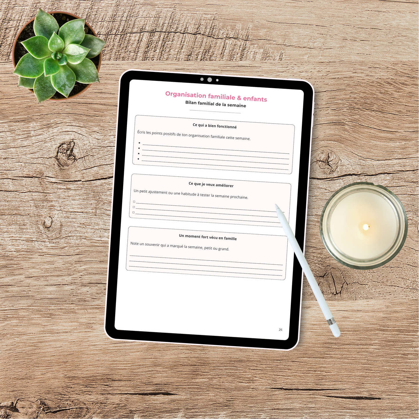 Planner Maman 360° – Allège ta charge mentale et organise ton quotidien