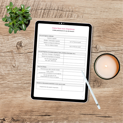 Mes Repères du Quotidien – Centralise toutes les infos essentielles de ta famille