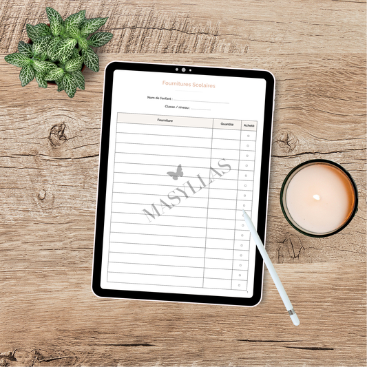 Ma Rentrée Scolaire – Pack PDF pratique