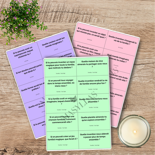 Cartes “Rêves et Imagination” – Pack PDF familial