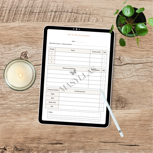 Ma To-do Journalière – PDF pratique & planification